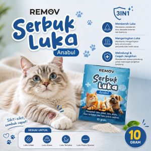 REMOV SERBUK LUKA 10G | SESUAI UNTUK LUKA KUCING